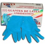 Guante latex sin azul sin polvo disp 100 uds